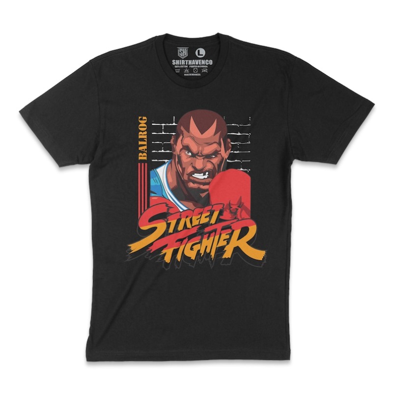 Retro Gaming T Shirt - 00012780#A-Balrog Tshirt Street Fighter Arcade shirt