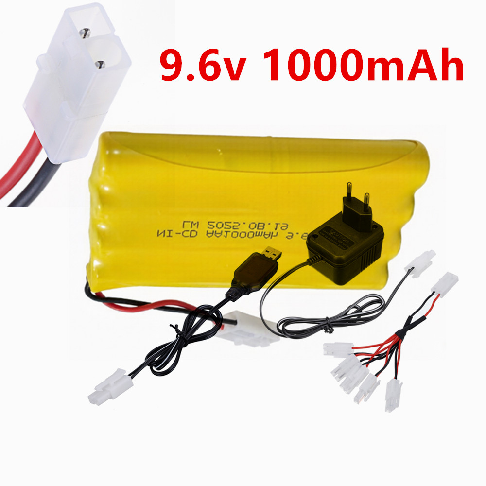 Rechargeable Battery Aa - 9.6v 1000mAh Ni-CD AA Rechargeable Battery