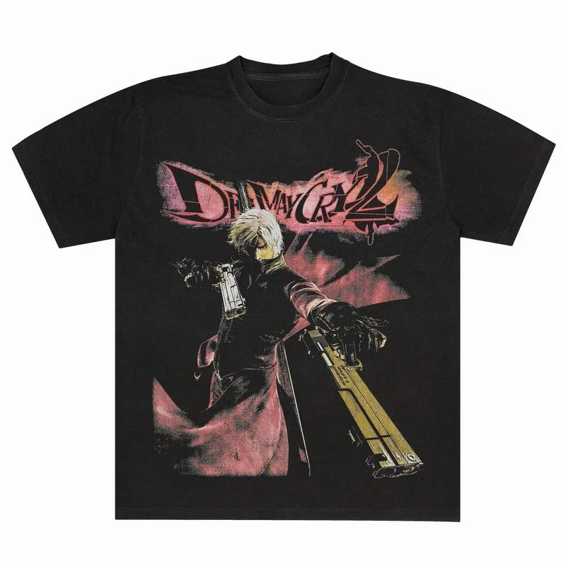 Retro Gaming T Shirt - Devil May Cry 2 Dante T-shirt