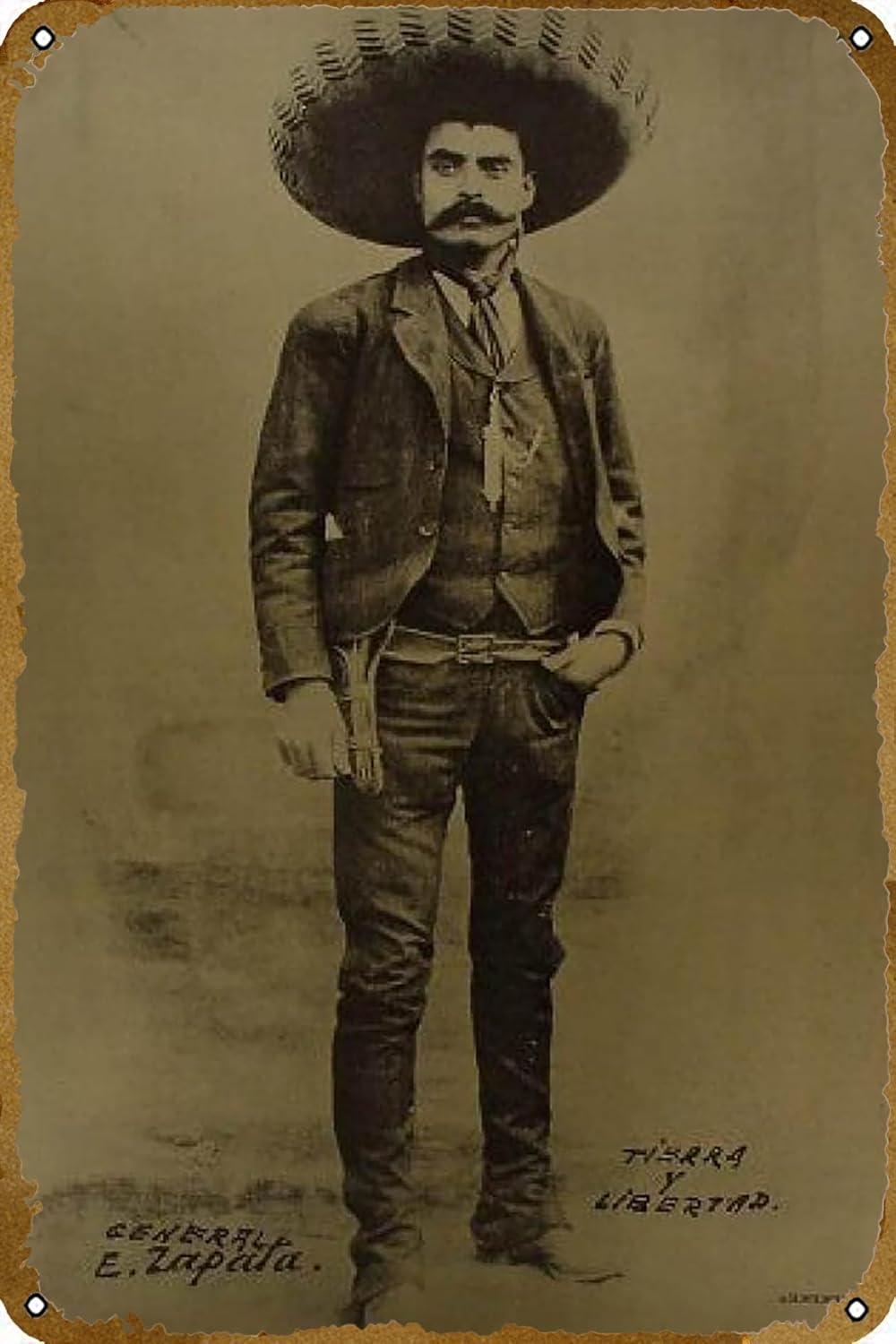 Retro Gaming Pictures - EMILIANO ZAPATA poster ZICO-1721 metal tin