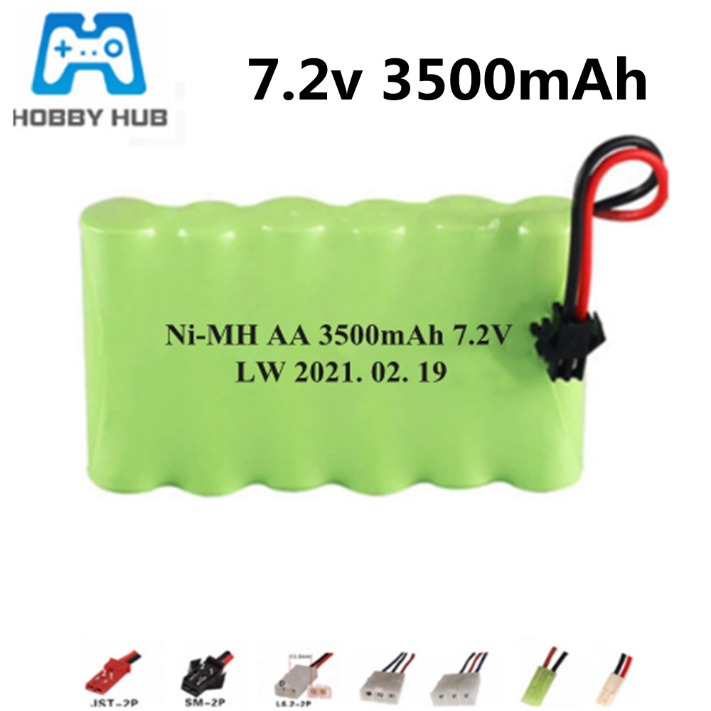 Rechargeable Battery Aa - 7.2v 3500mah AA NI-MH rechargeable battery