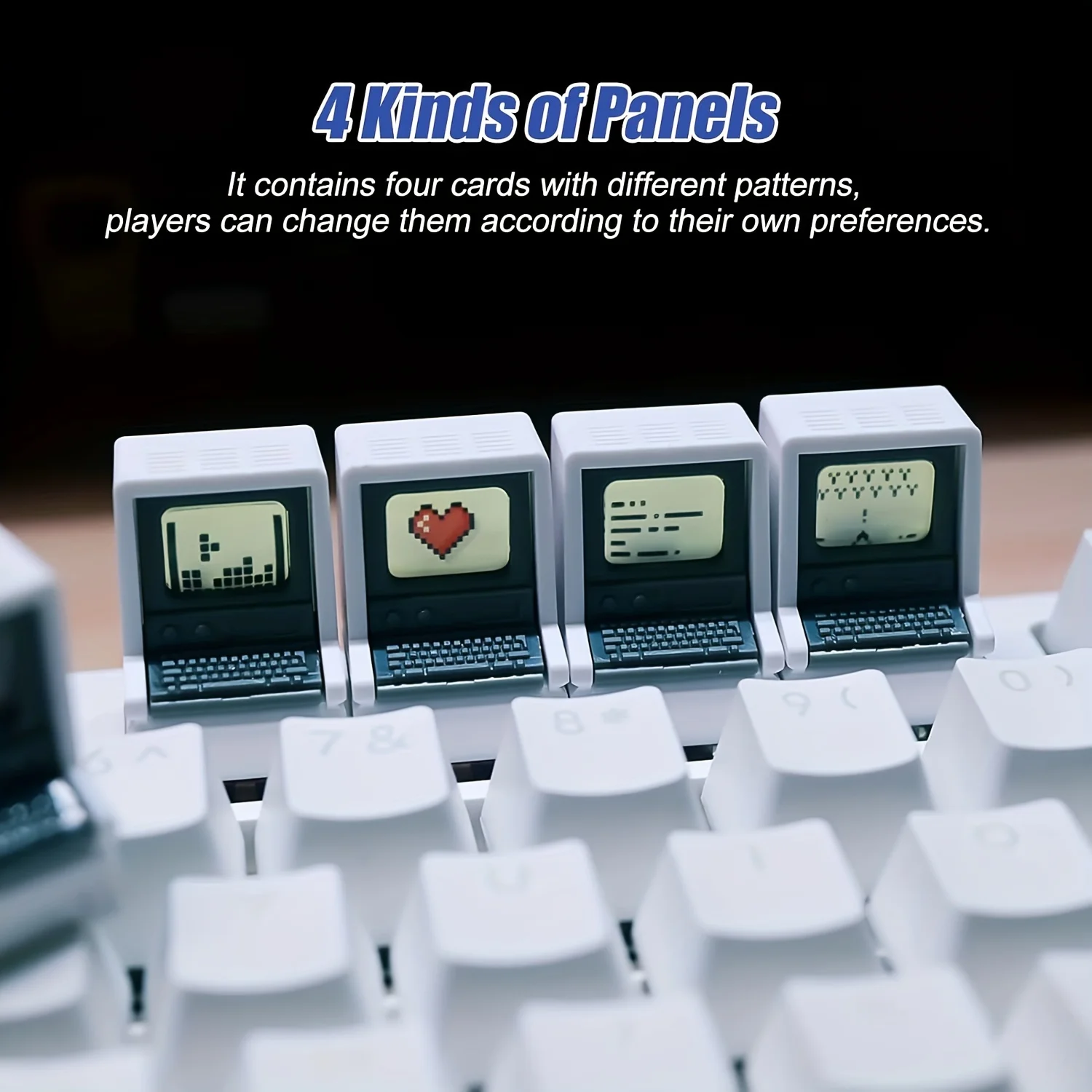 Retro Mac-Inspired Keycaps Dou - огляд і ціна Retro Gaming Keyboard