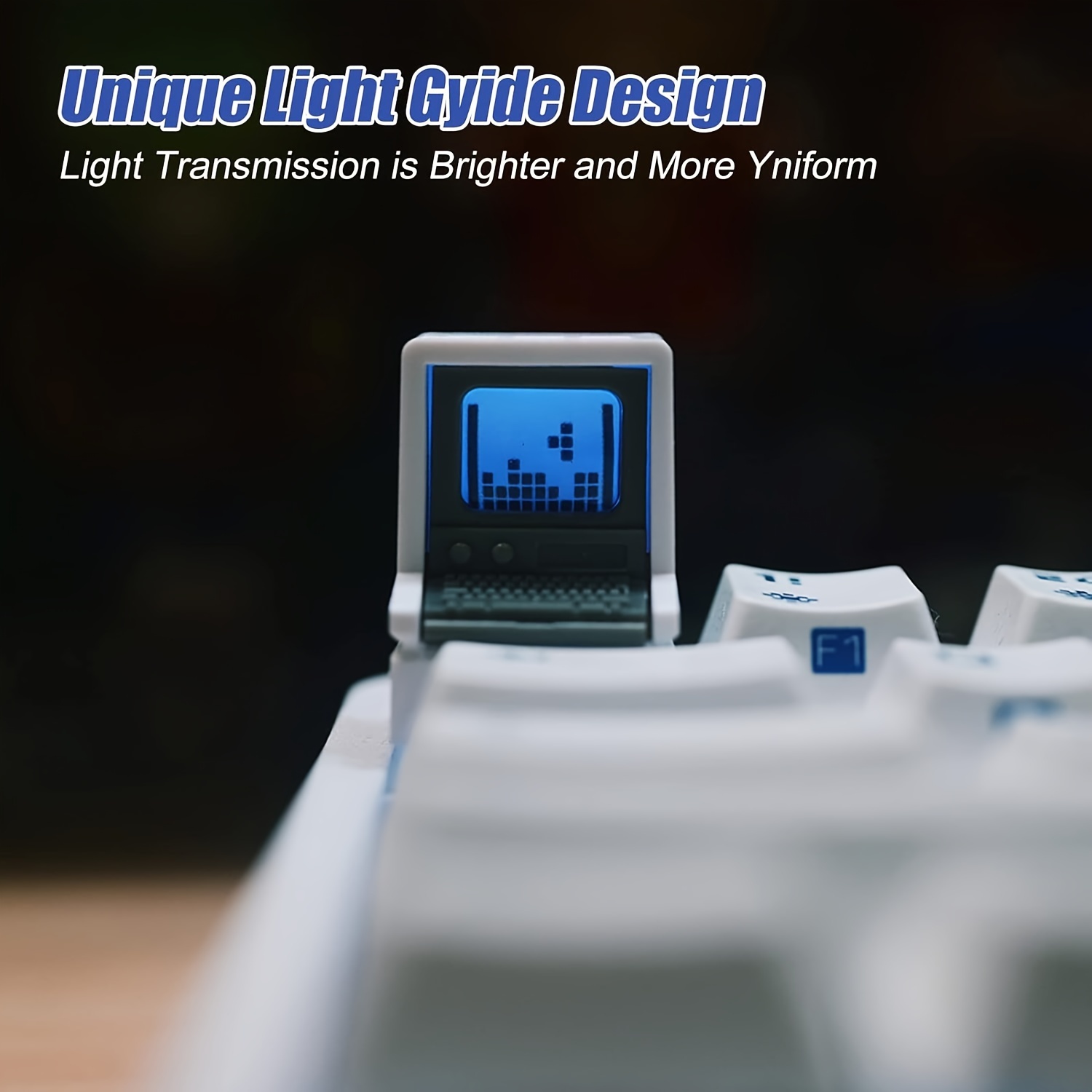 Retro Mac-Inspired Keycaps Dou - огляд і ціна Retro Gaming Keyboard