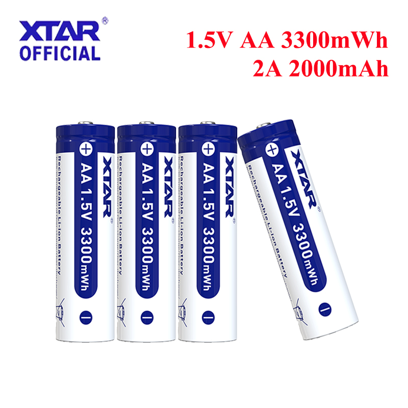 1-8 Pack XTAR 1.5V AA 3300mWh  - огляд і ціна Rechargeable Battery Aa
