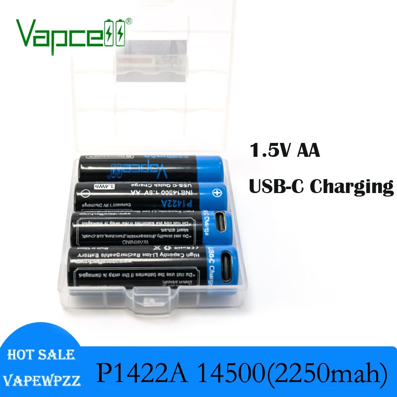 USB-C Charging Cell Vapcell  P - огляд і ціна Rechargeable Battery Aa
