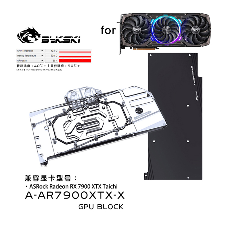 Bykski Water Block Use for ASR - огляд і ціна Amd Vga Rx 7900 Xtx