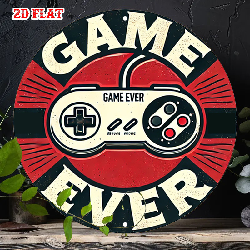 2D Flat 1pc Retro Gaming Round - огляд і ціна Retro Gaming Us