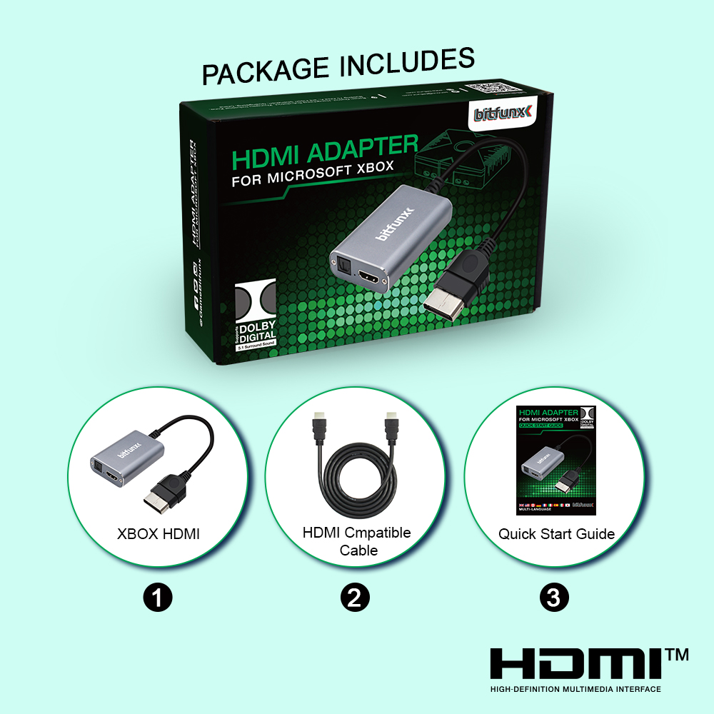 Bitfunx HDMI™ Adapter for XBOX - огляд і ціна Retro Gaming Play Zone