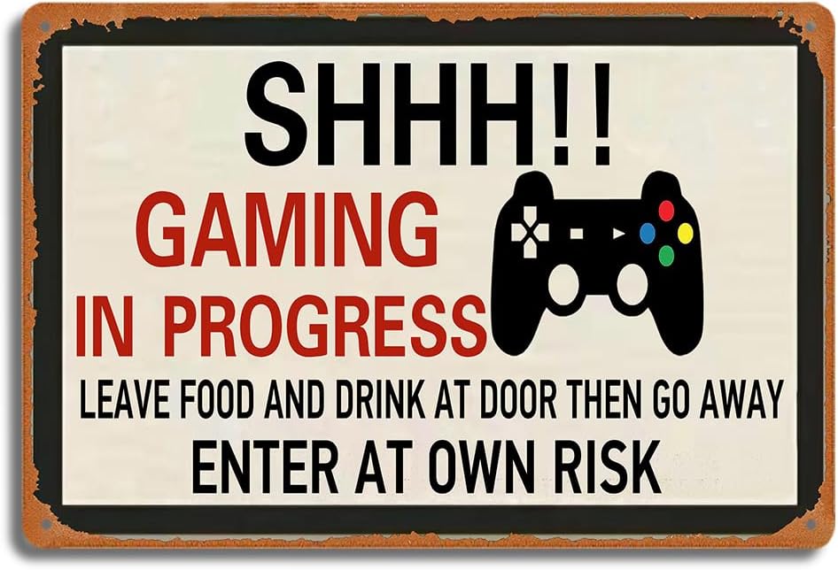Retro Gaming Metal Tin Sign, S - огляд і ціна Retro Gaming Us