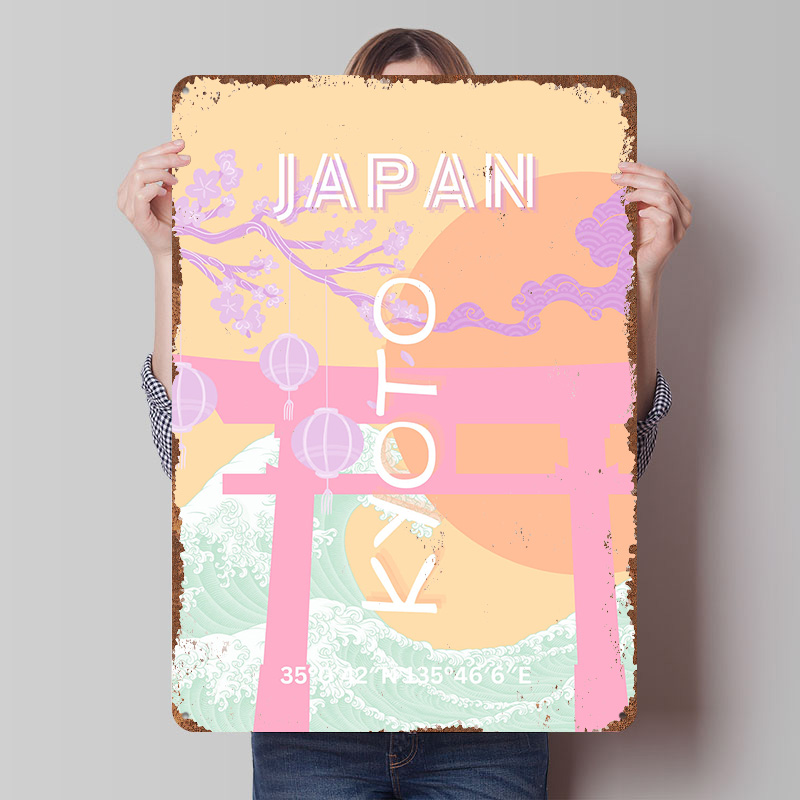 Kyoto Japan Travel Art Metal P - огляд і ціна Retro Gaming Kyoto