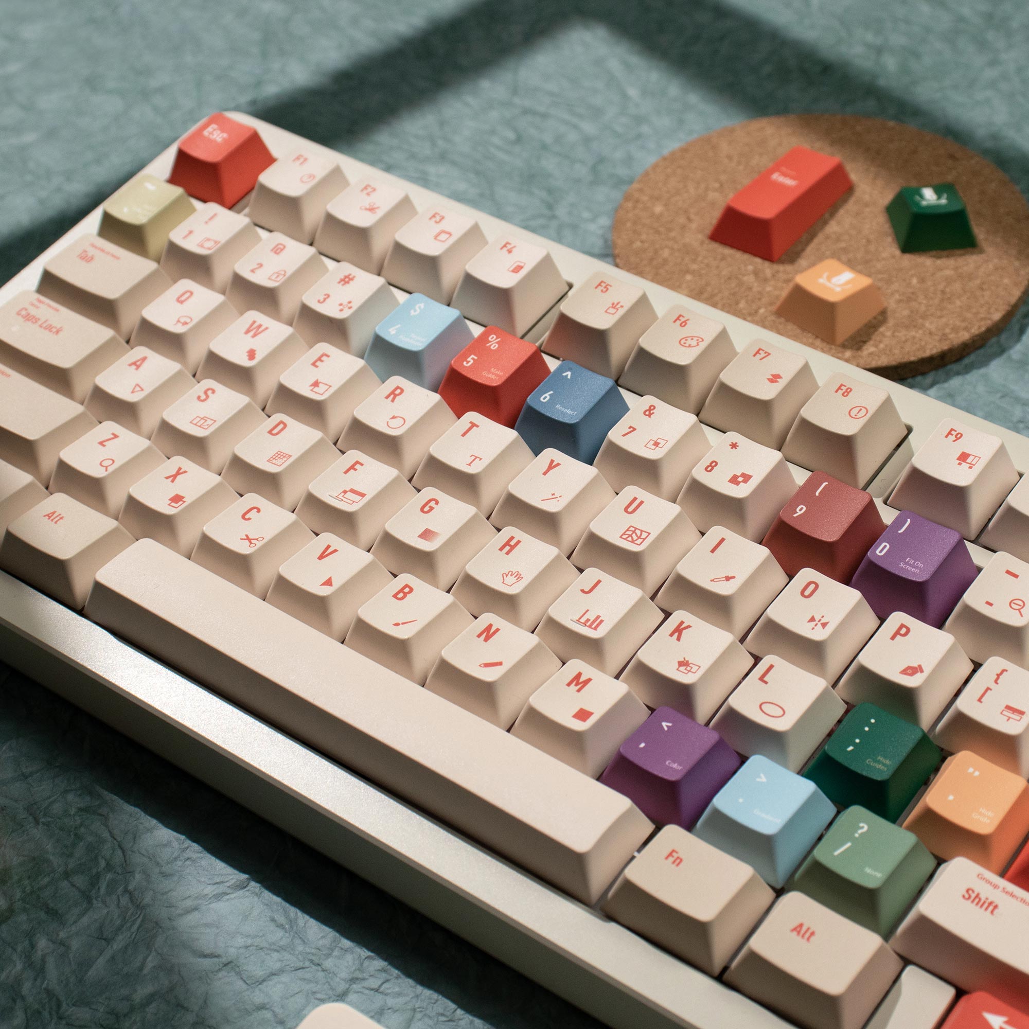 Illustrator Keycaps DYE-SUB Ch - огляд і ціна Retro Gaming Keyboard