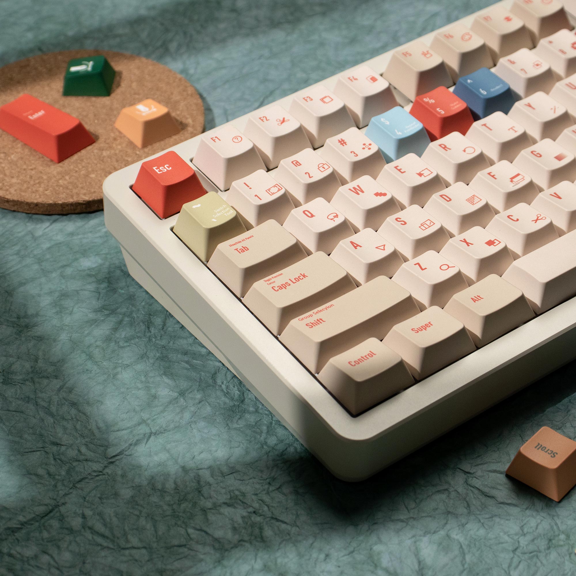 Illustrator Keycaps DYE-SUB Ch - огляд і ціна Retro Gaming Keyboard