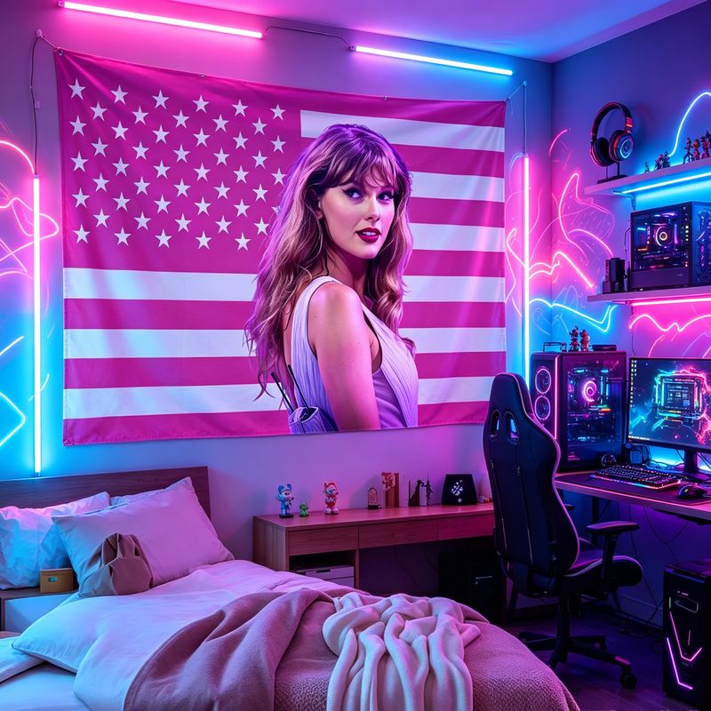 VIKAMA American Flag Female Si - огляд і ціна Retro Gaming Aesthetic