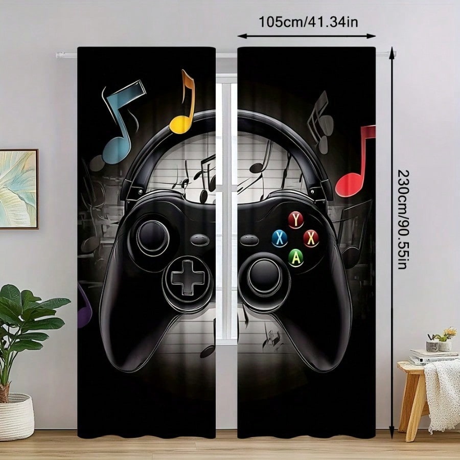 2pcs Retro Gaming Room Curtain - огляд і ціна Retro Gaming Youtube
