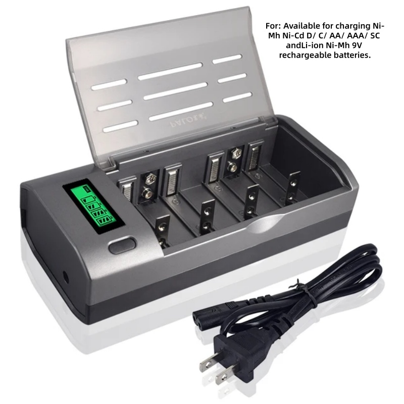 PALO 4 Slot LCD Display Smart  - огляд і ціна Rechargeable Battery Aa