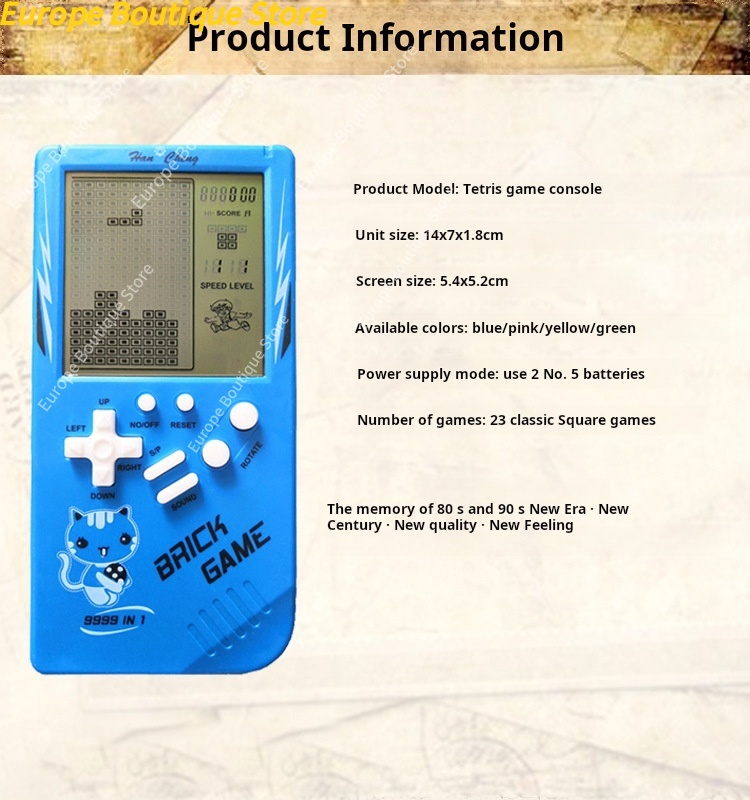 Large Screen Kids Handheld Gam - огляд і ціна Retro Gaming Play Zone